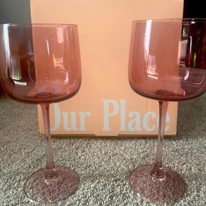 Our Place tinted wine glass set of 2
